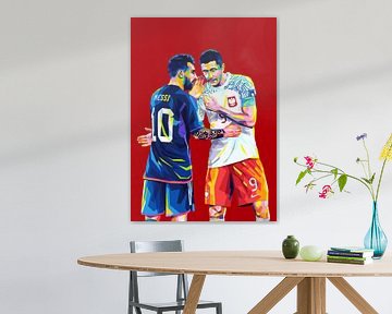 Messi x Lewandowski van Wpap Malang