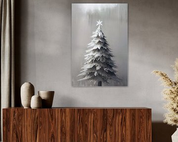 Witte kerstboom van Treechild