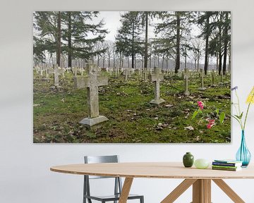 Landstreicherfriedhof in Belgien in einer ehemaligen Landstreicherkolonie.