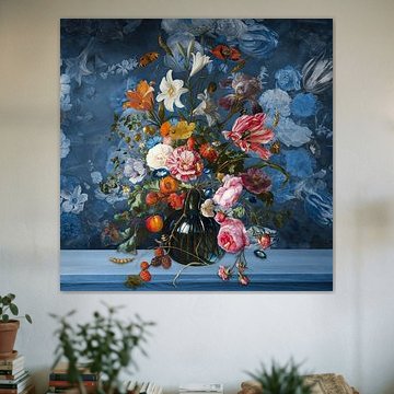 Vase with Flowers sur Marja van den Hurk