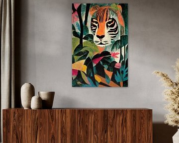Jungle Tiger by treechild .