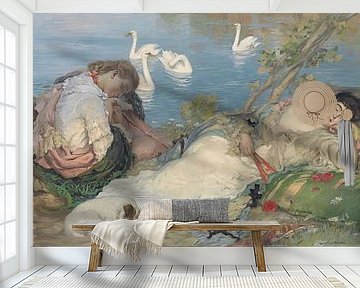 In slaap, Rupert Bunny, ca 1904 van Atelier Liesjes