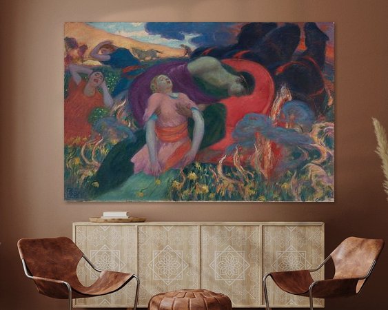 Example of the artwork in a room