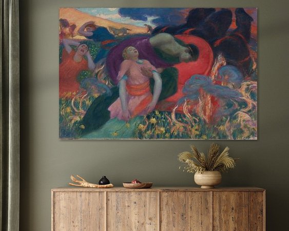 Example of the artwork in a room