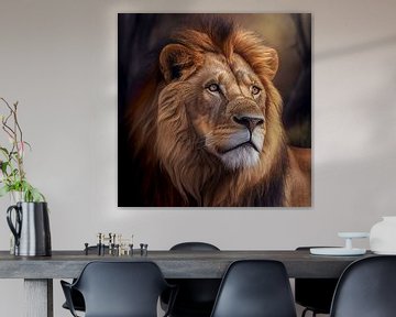 Porträt eines Löwen Illustration von Animaflora PicsStock