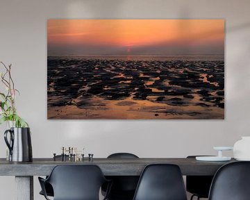 Zonsondergang Waddenzee Friesland van Sran Vld Fotografie
