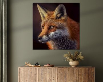 Portrait of a fox illustration by Animaflora PicsStock