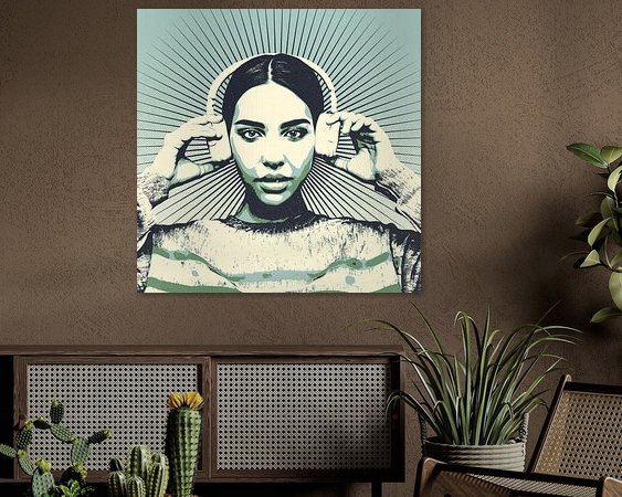 Example of the artwork in a room