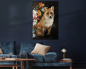 Fox among the Flowers by Marja van den Hurk
