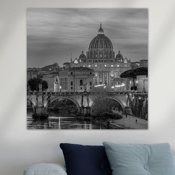 L'Italie en carré noir et blanc, Rome - Vatican