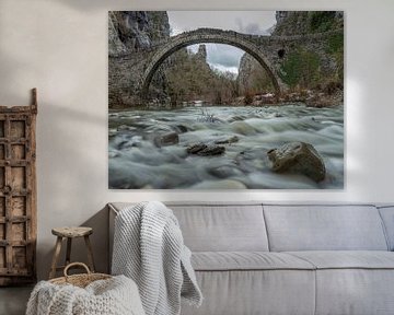 Kokkorou historic stone bridge - Greece by Teun Ruijters