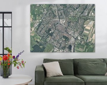 Luchtfoto van Alkmaar van Maps Are Art