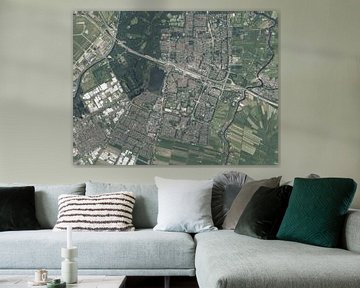 Aerial photo of Amstelveen by Maps Are Art