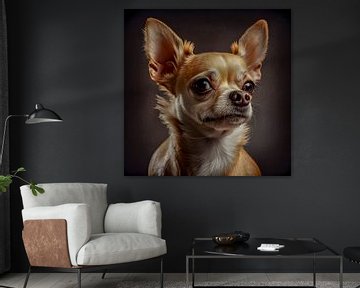 Portret van een Chihuahu Hond Illustratie van Animaflora PicsStock