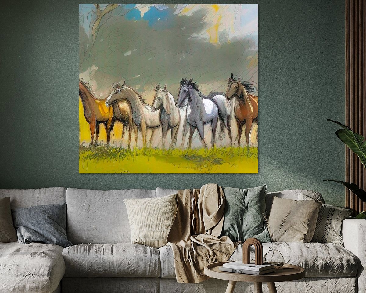 Example of the artwork in a room