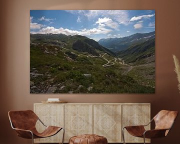Uitzicht Gotthardpas van Inge Wiedijk
