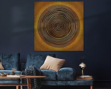 Rayonnement - cercle en morceaux I sur Lily van Riemsdijk - Art Prints with Color