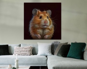 Portrait eines Hamster Illustration von Animaflora PicsStock