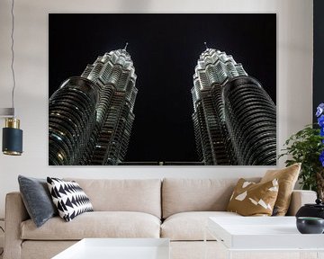 Twin towers, Kuala Lumpur van Anne Ponsen