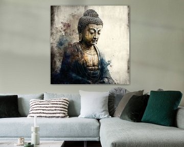 Buddha in soft colors by Carla van Zomeren