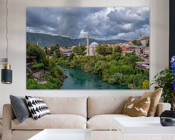 Mostar - depuis le Stari Most sur Teun Ruijters