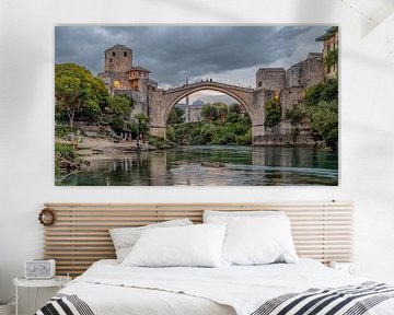 Mostar - Stari Most III van Teun Ruijters