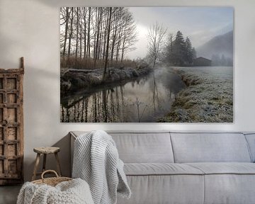 Fog landscape in Farchant by Christina Bauer Photos