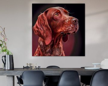 Portrait eines Jagdhund Jasper Red Illustration von Animaflora PicsStock