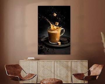 Koffie splash - Coffee splash van Saskia Schepers
