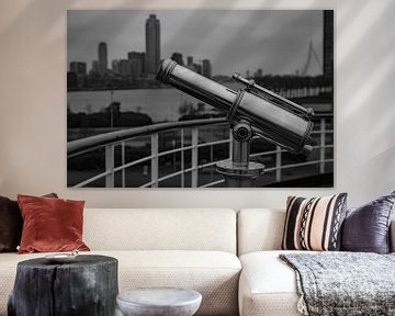 Rotterdam Skyline bw 3 by Nuance Beeld