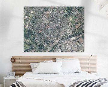 Luchtfoto van Beverwijk van Maps Are Art