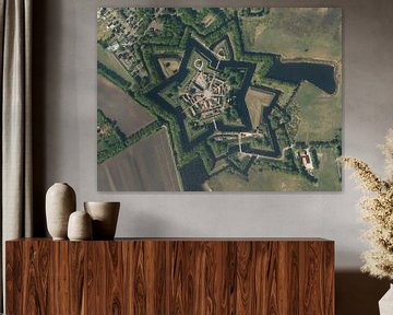 Aerial photo of Bourtange by Maps Are Art