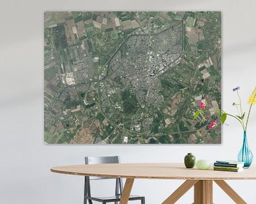 Luchtfoto van Assen van Maps Are Art