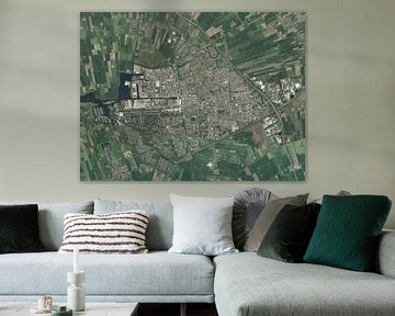Aerial photo of Drachten by Maps Are Art