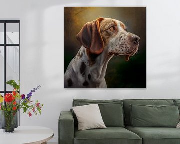 Portrait of a hunting dog illustration 05 by Animaflora PicsStock