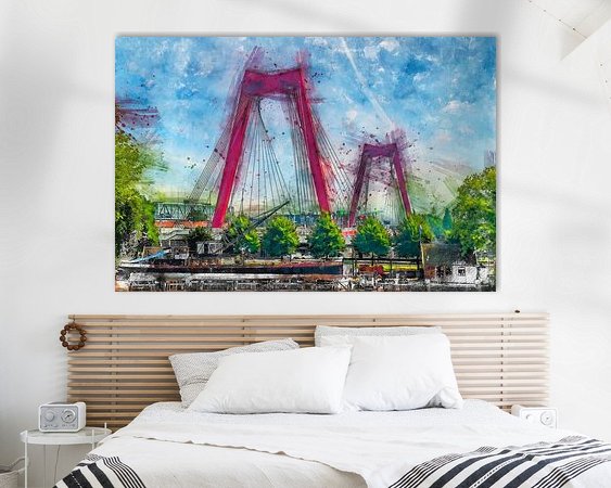 Example of the artwork in a room