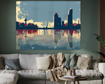 City of Rotterdam in four colours