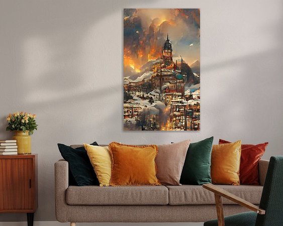 Example of the artwork in a room