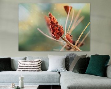 Rood bruine fluweel  boom  | fine art foto print van Eva Capello