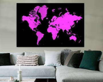 The world in two thousand and twenty-two (pink) by Marcel Kerdijk