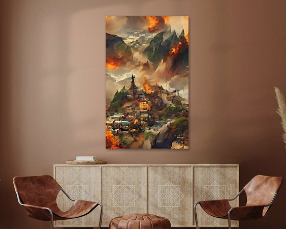 Example of the artwork in a room