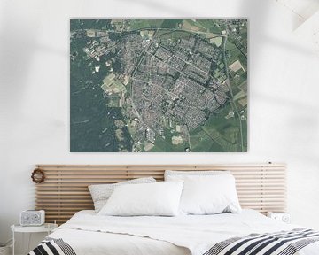 Luchtfoto van Castricum van Maps Are Art