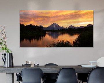 Oxbow Bend (Grand Teton) at sunset by Kris Hermans
