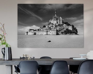 Le Mont-Saint-Michel in monochrome by Felix Sedney