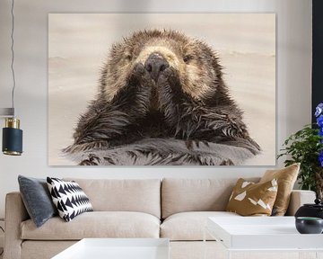 Surprised Otter by Kris Hermans