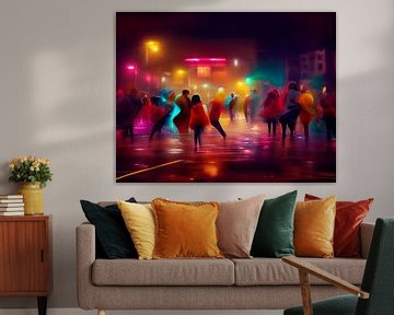 Tanzen auf der Straße in einer lauen Sommernacht. Teil 15 von Maarten Knops