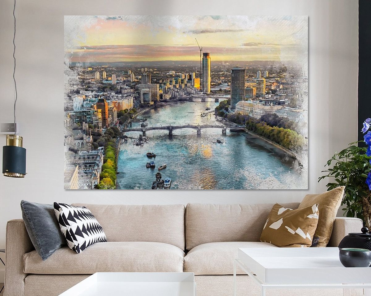 Example of the artwork in a room