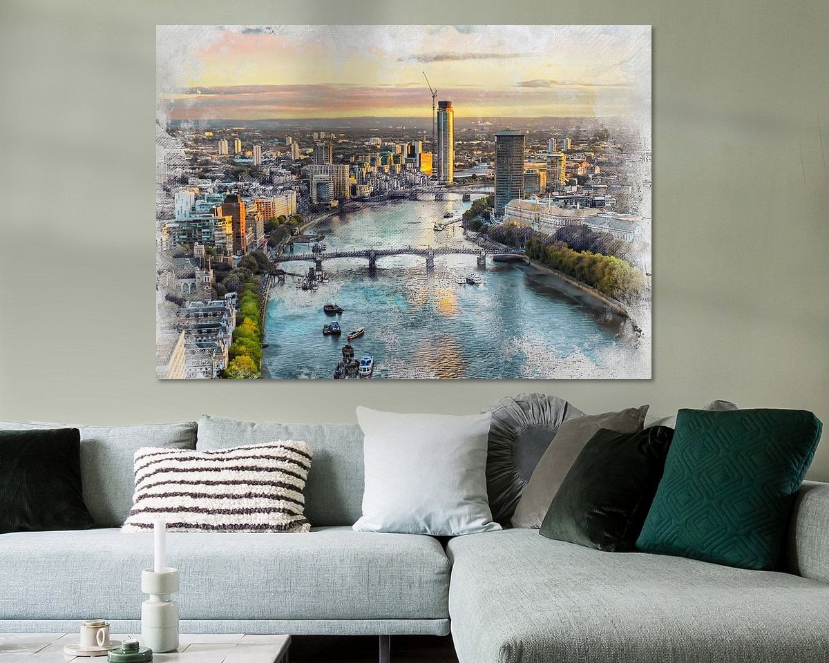 Example of the artwork in a room