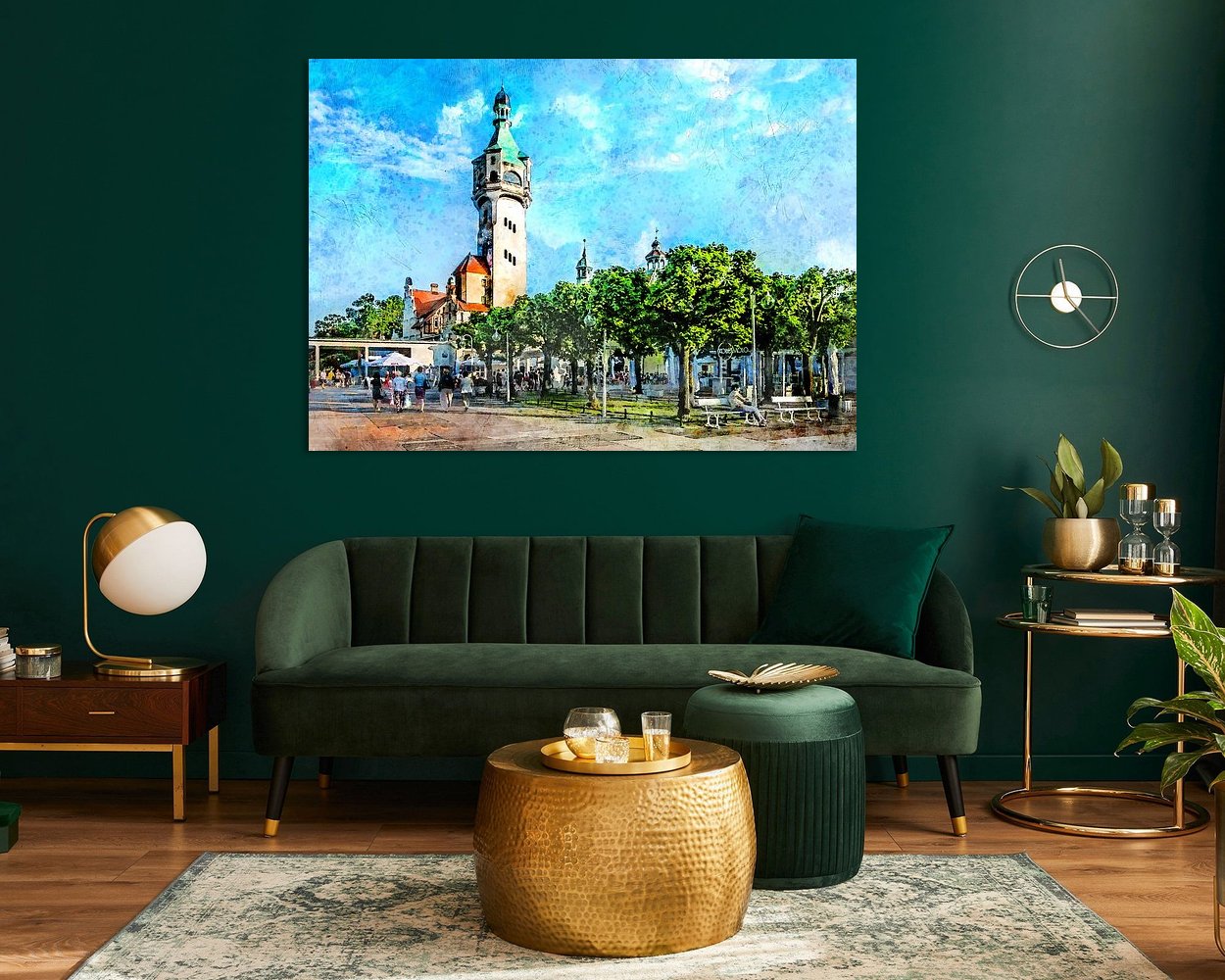 Example of the artwork in a room