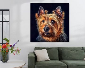 Porträt eines Yorkshire Terrier Illustration von Animaflora PicsStock